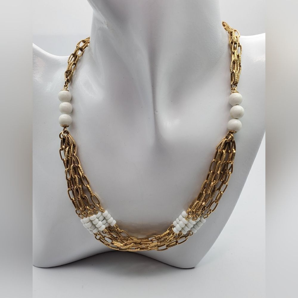 Falling snow drop chain necklace‎ N2020
